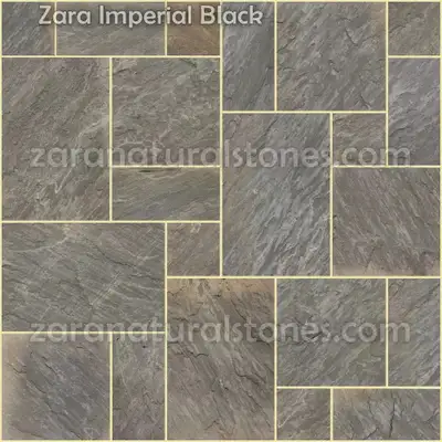Imperial Black Square Cut Flagstone Pavers - Thousands of sqft in stock with a wide selection of 30...