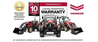 YANMAR TRACTOR SALE ON NOW! ON ALL IN STOCK YANMAR TRACTORS! #1 in Quality! #1 in Warranty! ***Plus...