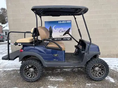CHECK OUT THE BLUE ON THIS ONE!! 2021 CLUB CAR TEMPO ✔NEW rear seat ✔NEW LED lights ✔NEW lift kit ✔N...