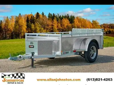 Welcome to Allan Johnston Repair & Sales 5X8 Single axle aluminum trailer bifold .