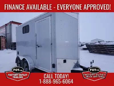 Welcome to Factory Outlet Trailers! NEW E-Series 6x12ft Enclosed from Forest River - Rear Ramp Door...