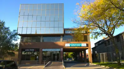 Our office building is located at 2338 Hurontario Street in Mississauga (the North West corner of Hu...