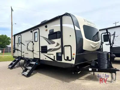Forest River Flagstaff Super Lite travel trailer 26FKBS highlights: Front Kitchen Dual Entry Firepla...