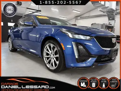 2022 Cadillac CT5 VEHICULE CANADIEN VGA VENDU TEL QUEL ACCIDENTÉ, EN MARCHE RUN AND DRIVE, FOR SALE...