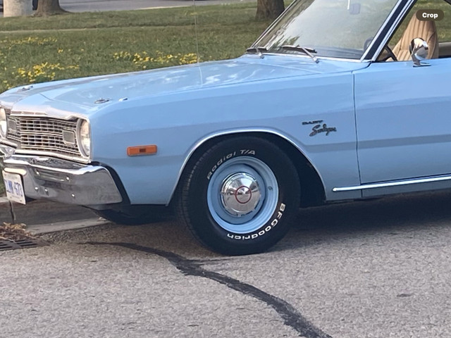Dodge Mopar Swinger steelie 14 inch rims with Dog dish  caps in Tires & Rims in City of Toronto - Image 4