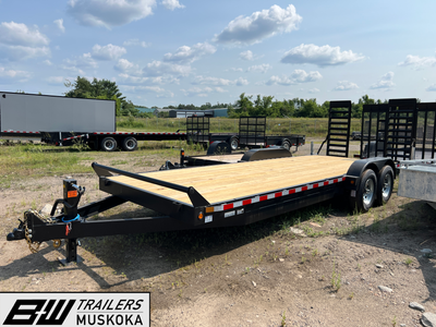 Canada Trailers Equipment Trailer 22' by 7' with 14,000GVWR GVWR: 15,120 lbs AXLES: (2) 7,000 lbs Ax...