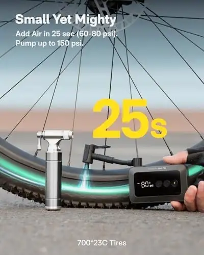 Mini Electric Bike Pump - Huge Discount · Free Shipping in Clothing, Shoes & Accessories in Oshawa / Durham Region - Image 3