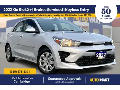 Efficient easy to park and equipped with heated seats and modern safety tech this 2022 Kia Rio LX+ o...