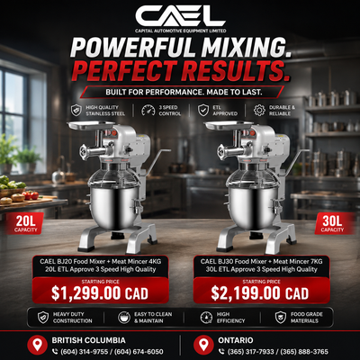 The CAEL BJ Food Mixer & Meat Mincer Series is a powerful 2-in-1 commercial machine designed for res...