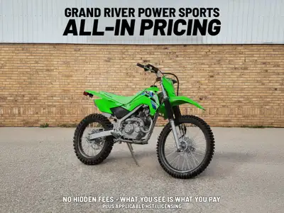 GRAND RIVER POWER SPORTS Straight forward pricing, no hidden fees. 2027 Kawasaki KLX140R F IN STOCK...