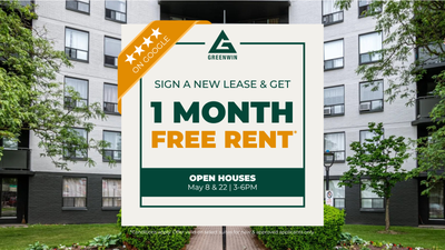 Building Features Get One Month Free Rent!* OPEN HOUSE: FRIDAY, MAY 8 & 22 | 3-6PM Our resident suit...
