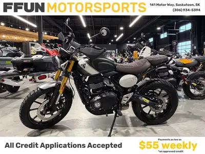 Price, plus freight, PDI, fees and taxes. 2026 Triumph Scrambler 400 . .