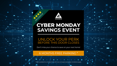 Building Features | HOLIDAY SAVINGS: Get 6 Months Free Parking! | Residents enjoy spacious 1 bedroom...