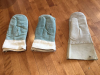 3 pairs of Premium Welding/Burning/Forging mitts/gloves. L - XL.