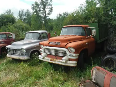 I have several 55-59 Chev,GMC,Mercury,Ford,Fargo trucks for sale have boxes for 1/2 and 3/4 ton truc...