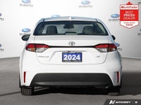 Recent Arrival! Odometer is 14620 kilometers below market average! White 2024 Toyota Corolla LE SUNR... (image 3)