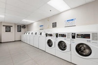 Fully renovated spacious suites with kitchen featuring chrome accents, laminate countertops, new ove... (image 4)