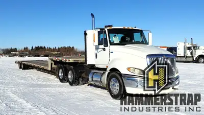 2013 LODE KING 53 Ft Tandem Axle Step Deck Drop Deck Semi Trailer 53 Ft 11 Ft upper deck 42 Ft main...