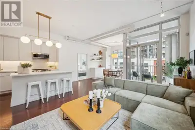 Welcome home to the Bauer Lofts in vibrant Uptown Waterloo. This executive unit is offered to those...