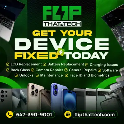 ⭐ PHONE REPAIR & BUYBACK – FlipThatTech Brampton ⭐, View more