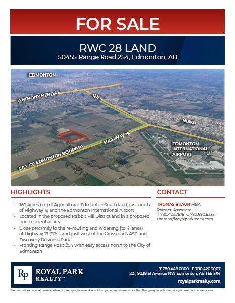 RWC 28 LAND FOR SALE in Land for Sale in Edmonton
