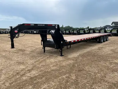 NEW 2027 SWS 8.5 x 40' Gooseneck Trailer Tri Dual Axle 3 x 10,000 lb. Axles w/ Electric Brakes on al...
