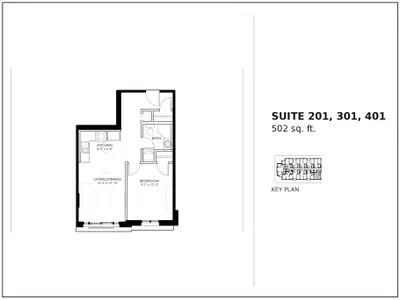 A well-proportioned one-bedroom suite at The Point — quality finishes, efficient layout, and a west-...
