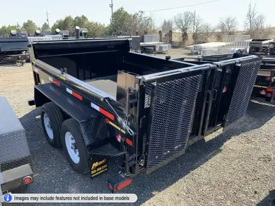Miska Ultra Low Pro 5 Ton Heavy Duty Dump Trailer 9,990lb GVWR, 81in.x10' Dump Trailers Starting at...