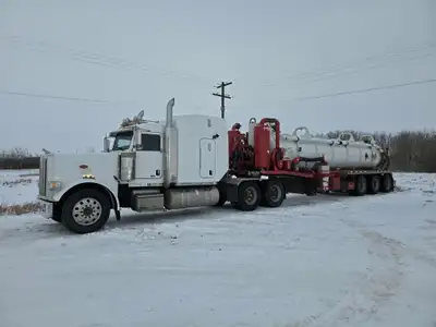 2012 Peterbilt 388 6x4 Sleeper Truck w/ Westech Semi Vac Comes with a Cummins diesel engine, 550 hp,...
