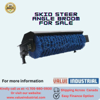Value Industrial 72" Skid Steer Angle Broom -30 degree angle