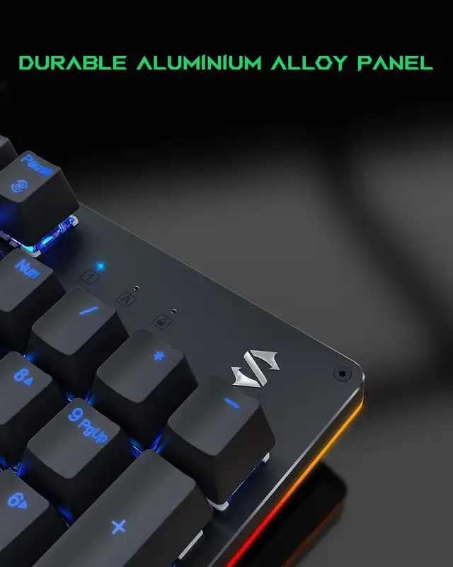 Black Shark RGB Mechanical Gaming Keyboard LED Backlit in General Electronics in Markham / York Region - Image 8