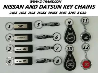 New Nissan and Datsun key chains for: you can order at www.z-trans.com Nissan 300zx Nissan 350z Niss...