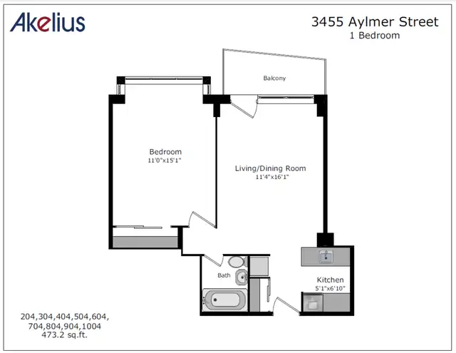 fully renovated one bedroom apartment near McGill - ID 715 in Long Term Rentals in City of Montréal - Image 13