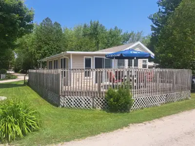 2008 Breckenridge park model trailer 1 owner 12 X 40 with 12 X 23 add a room. Located at Lakeside Re...