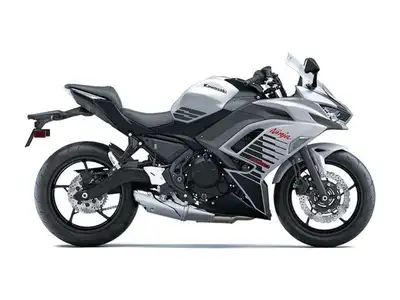 2026 Kawasaki Ninja 650 Metallic Matte Whitish SilverRIDE BOLDBuilt to embody Ninja sportbike lineag...