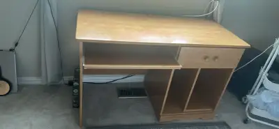 Desk - very good condition - includes keyboard drawer -, View more