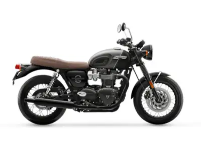 2026 Triumph Bonneville T120 Matt silver iceBonneville beauty, blacked-out Features may include: Unm...