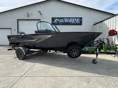 2025 Crestliner 1650 Kodiak - Powered with Mercury 60 Elpt Gun Metal Base/gun Metal Accnt/gray Int V...