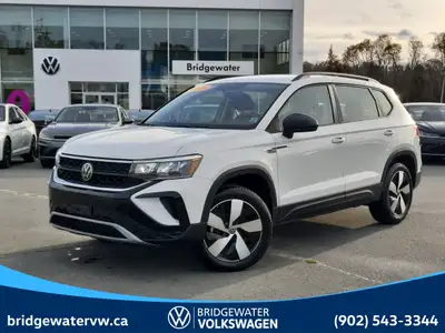 New Price! White 2024 Volkswagen Taos Trendline Apple CarPlay | Android Auto | 4Motion AWD 7-Speed A...