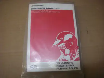 NOS Honda ATV owners manual part # 31HN0740 this one is for a 2002 models but would be useful for a...