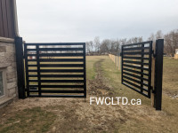Driveway Gates, Fences, Railings-Custom Metal Fabrication