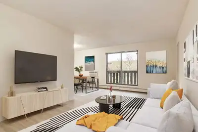 Amenities: Air Conditioning • Playground • Outside Green Space Suite & Building: Spacious one-bedroo...