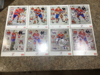 Lot of 8 Lithographs 8”x10” of the Montreal Canadiens 2008/09.