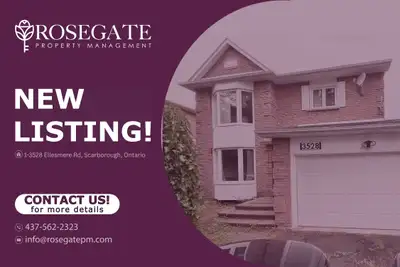 Pet-Friendly 4-Bedroom + Den Detached Home with 2 Parking Spaces – Scarborough Welcome to 1–3528 Ell...