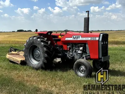 MASSEY FERGUSON 265 Diesel Tractor Perkins 3.9L 4 cylinder 65 HP diesel engine Manual transmission 8...