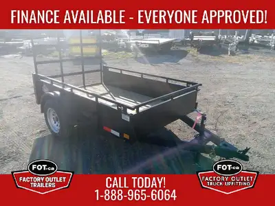 Welcome to Factory Outlet Trailers! NEW 5x8ft Utility from Canada Trailers - 4ft Ramp Gate - 3,500 l...