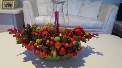 Center Piece w/ Glass Candle Chimney, View more