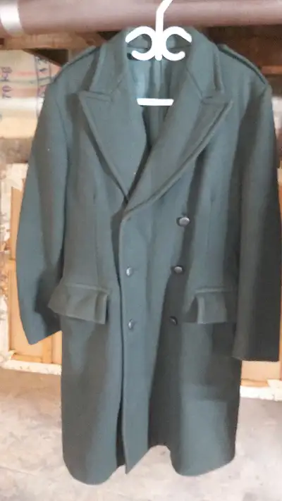 Available if posted, please reply with day/time to view, thank-you. Canadian military trench coats,...