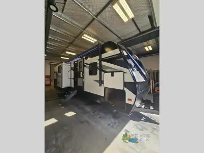 Grand Design Imagine travel trailer 2670MK highlights: Desk Opposing Rear Slide Outs Kitchen Island...