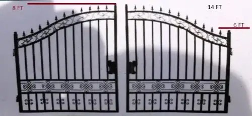 NEW WROUGHT IRON DRIVEWAY ENTRY GATE MANY DESIGNS & SIZE OPTIONS in Other in Winnipeg - Image 3